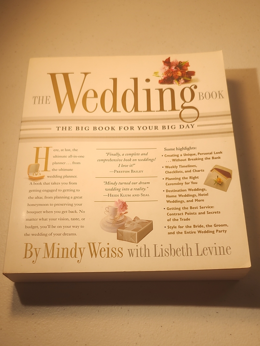 The Wedding Book By Mindy Weiss With Lisbeth Levine